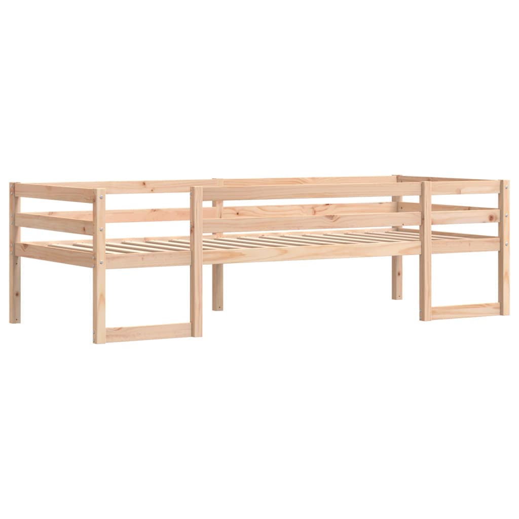 vidaXL Estructura de cama infantil madera maciza de pino 90x190 cm