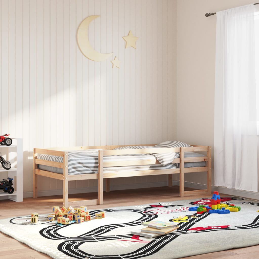 vidaXL Estructura de cama infantil madera maciza de pino 90x190 cm