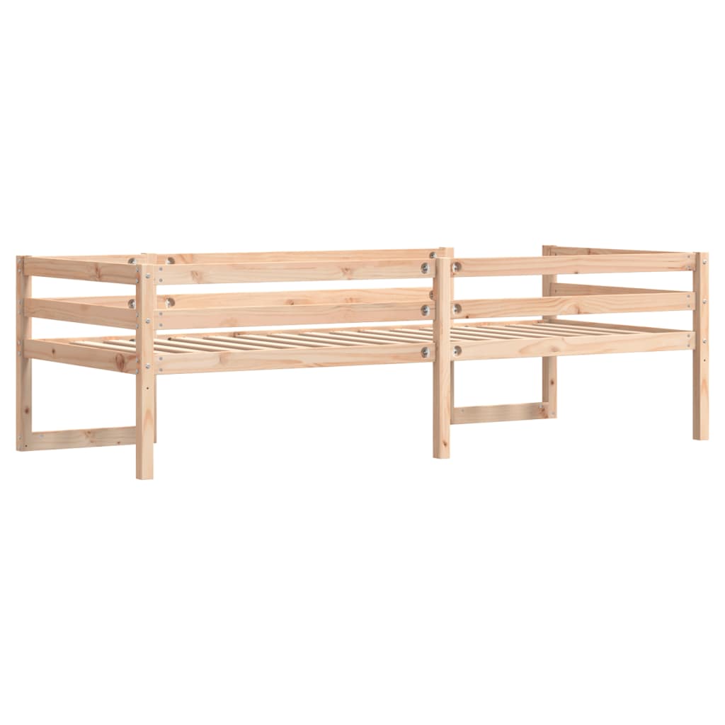 vidaXL Estructura de cama infantil madera maciza de pino 90x190 cm