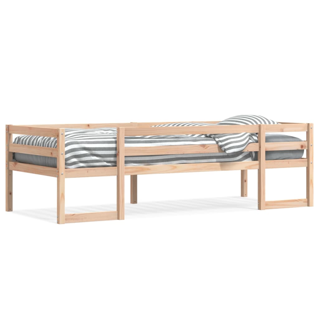 vidaXL Estructura de cama infantil madera maciza de pino 90x190 cm