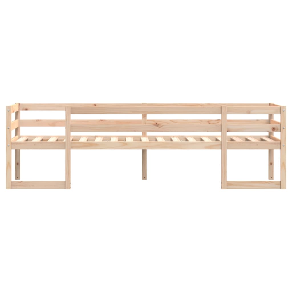 vidaXL Estructura de cama para niños madera maciza de pino 75x190 cm