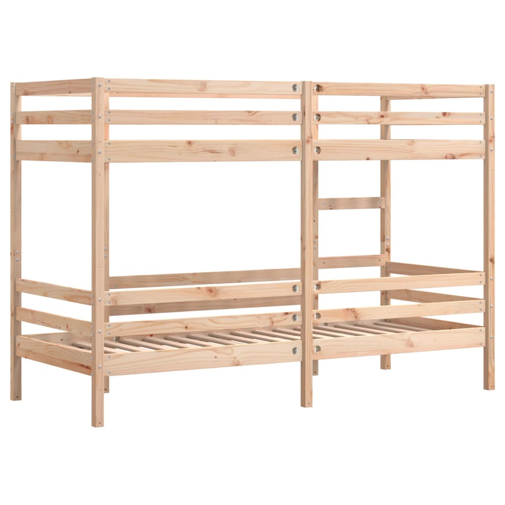 vidaXL Cama litera sin colchón madera maciza de pino 90x190 cm