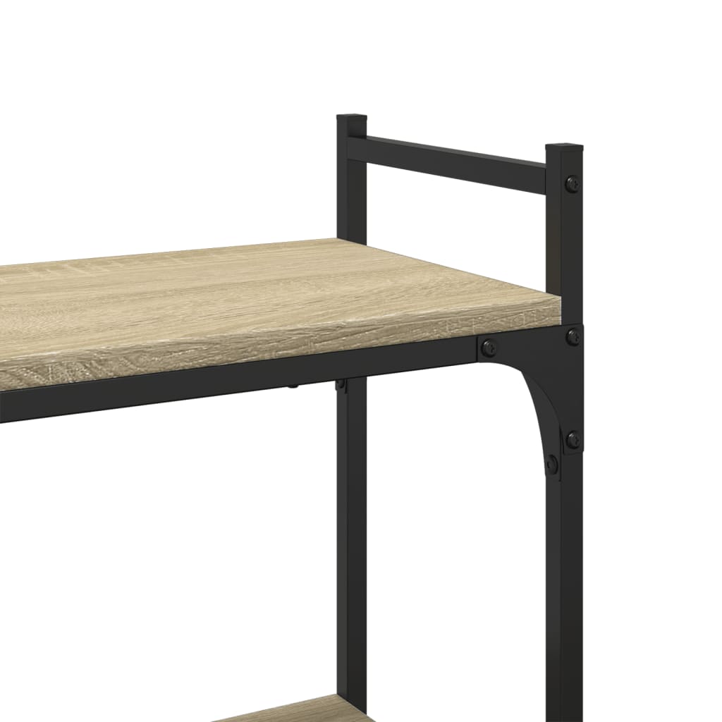 vidaXL Estantería lavadora madera ingeniería roble Sonoma 67x25x163 cm