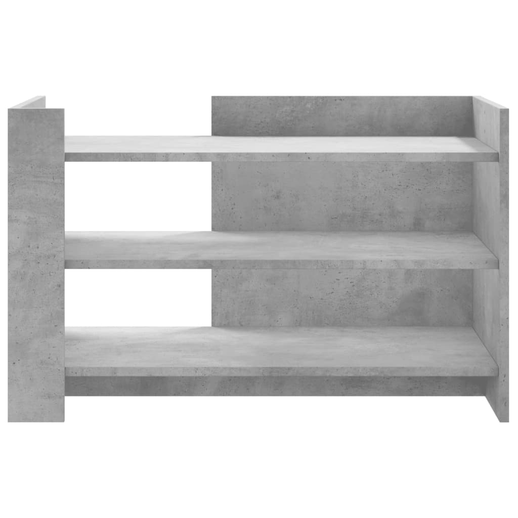 vidaXL Mesa de centro madera de ingeniería gris hormigón 80x50x50 cm