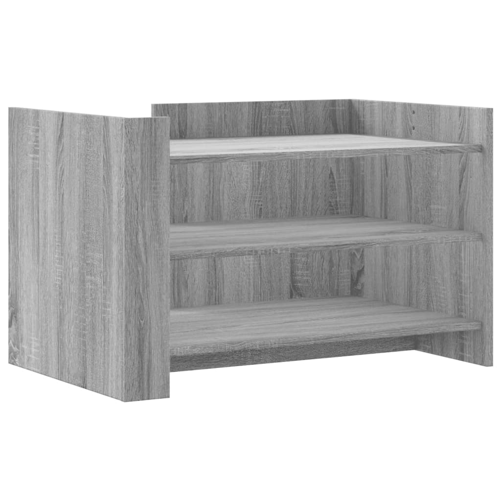 vidaXL Mesa de centro de madera de ingeniería gris Sonoma 80x50x50 cm