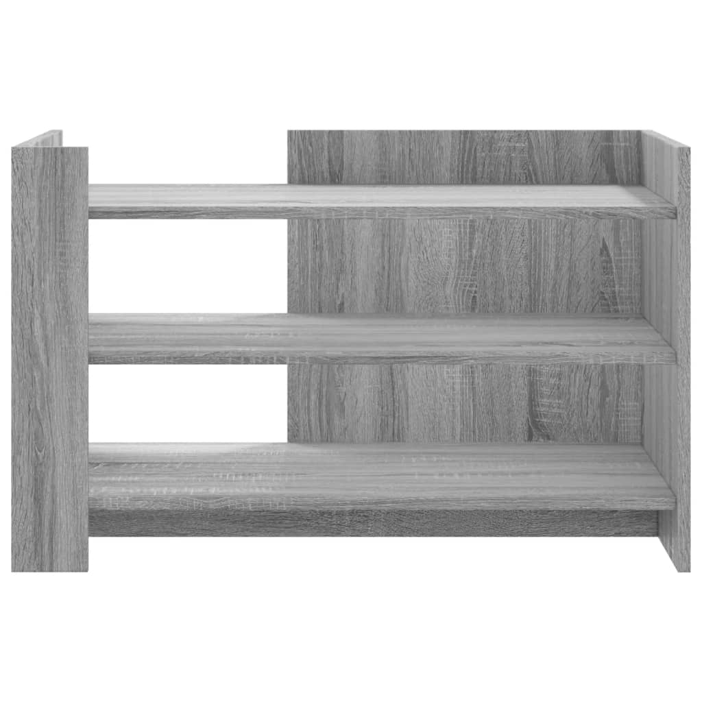 vidaXL Mesa de centro de madera de ingeniería gris Sonoma 80x50x50 cm