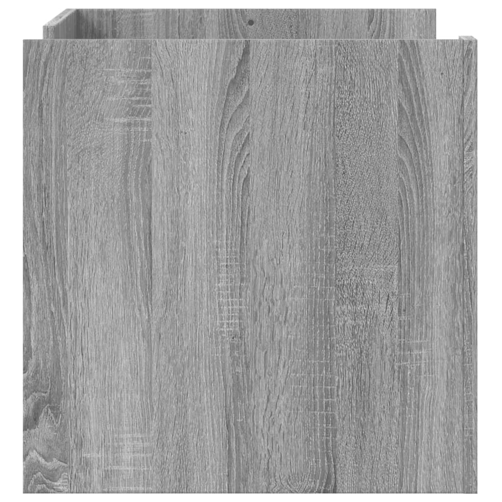 vidaXL Mesa de centro de madera de ingeniería gris Sonoma 80x50x50 cm