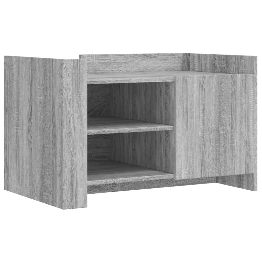 vidaXL Mesa de centro de madera de ingeniería gris Sonoma 80x50x50 cm