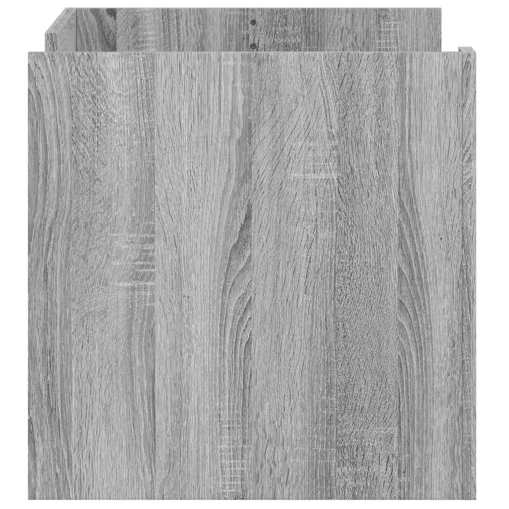 vidaXL Mesa de centro de madera de ingeniería gris Sonoma 80x50x50 cm