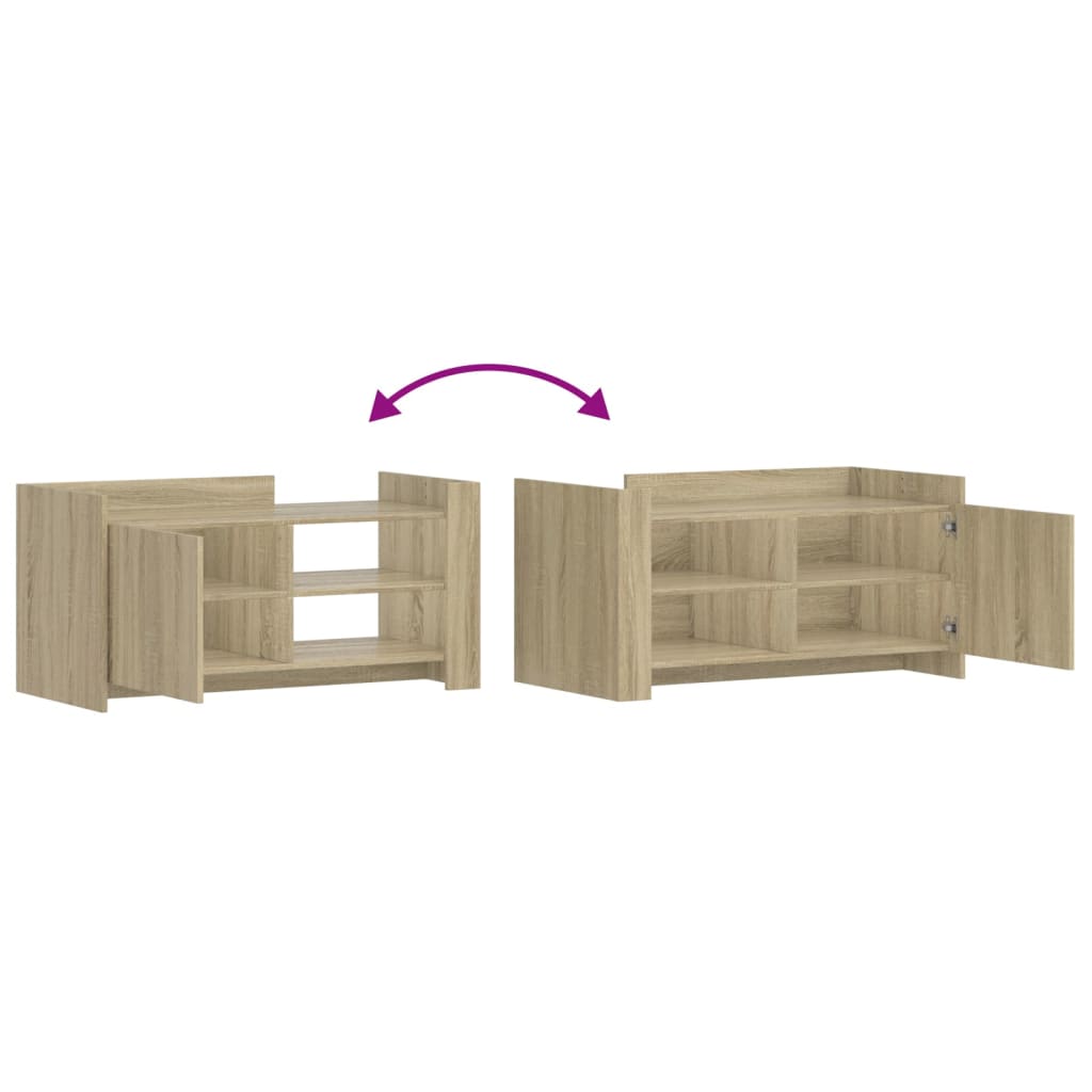 vidaXL Mesa de centro madera de ingeniería roble Sonoma 100x50x50 cm