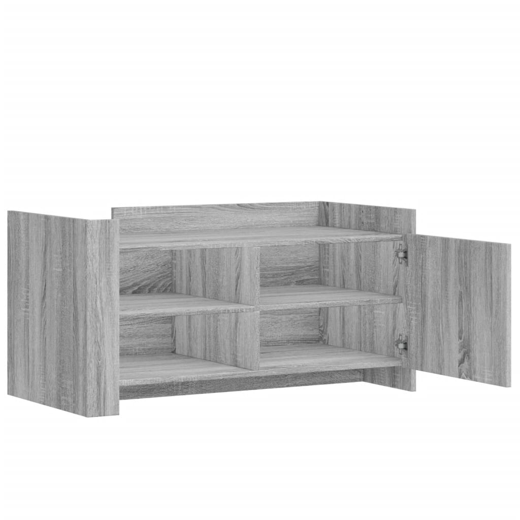 vidaXL Mesa de centro madera de ingeniería gris Sonoma 100x50x50 cm