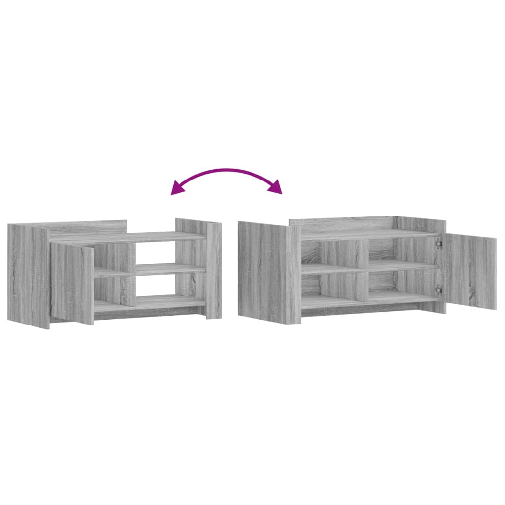 vidaXL Mesa de centro madera de ingeniería gris Sonoma 100x50x50 cm