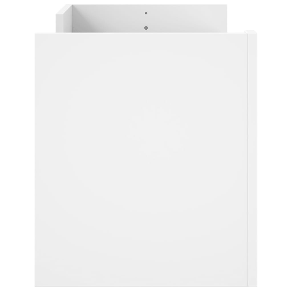 vidaXL Mueble para TV madera contrachapada blanco 100x35x40 cm