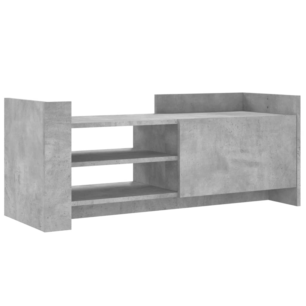 vidaXL Mueble para TV contrachapada gris hormigón 100x35x40 cm