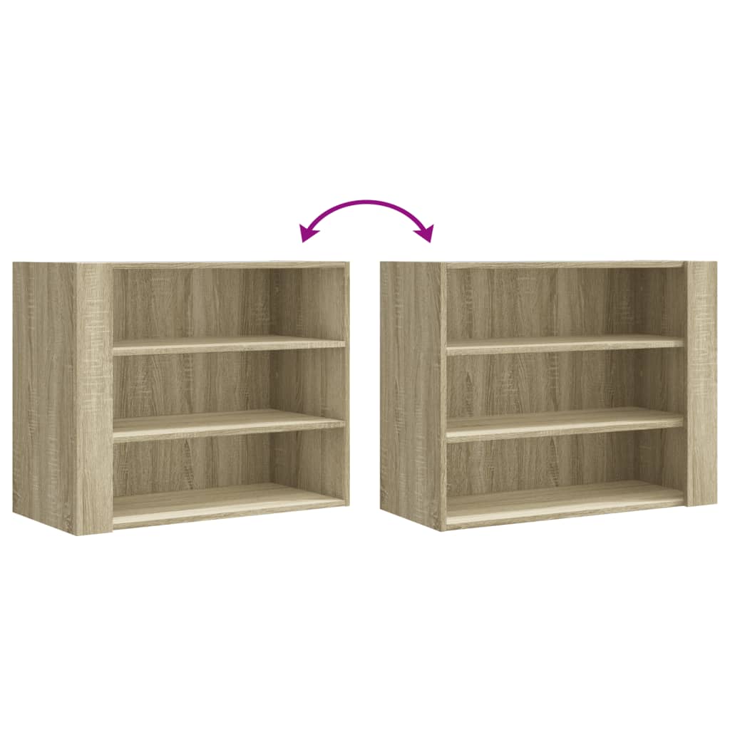 vidaXL Armario de pared madera de ingeniería roble Sonoma 75x35x60 cm