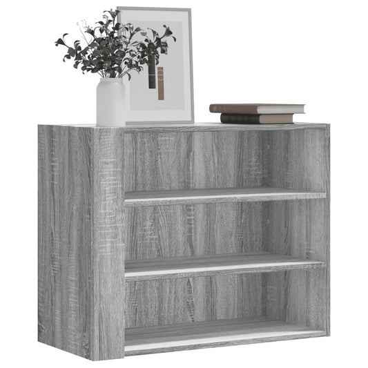 vidaXL Armario de pared madera de ingeniería gris Sonoma 75x35x60 cm