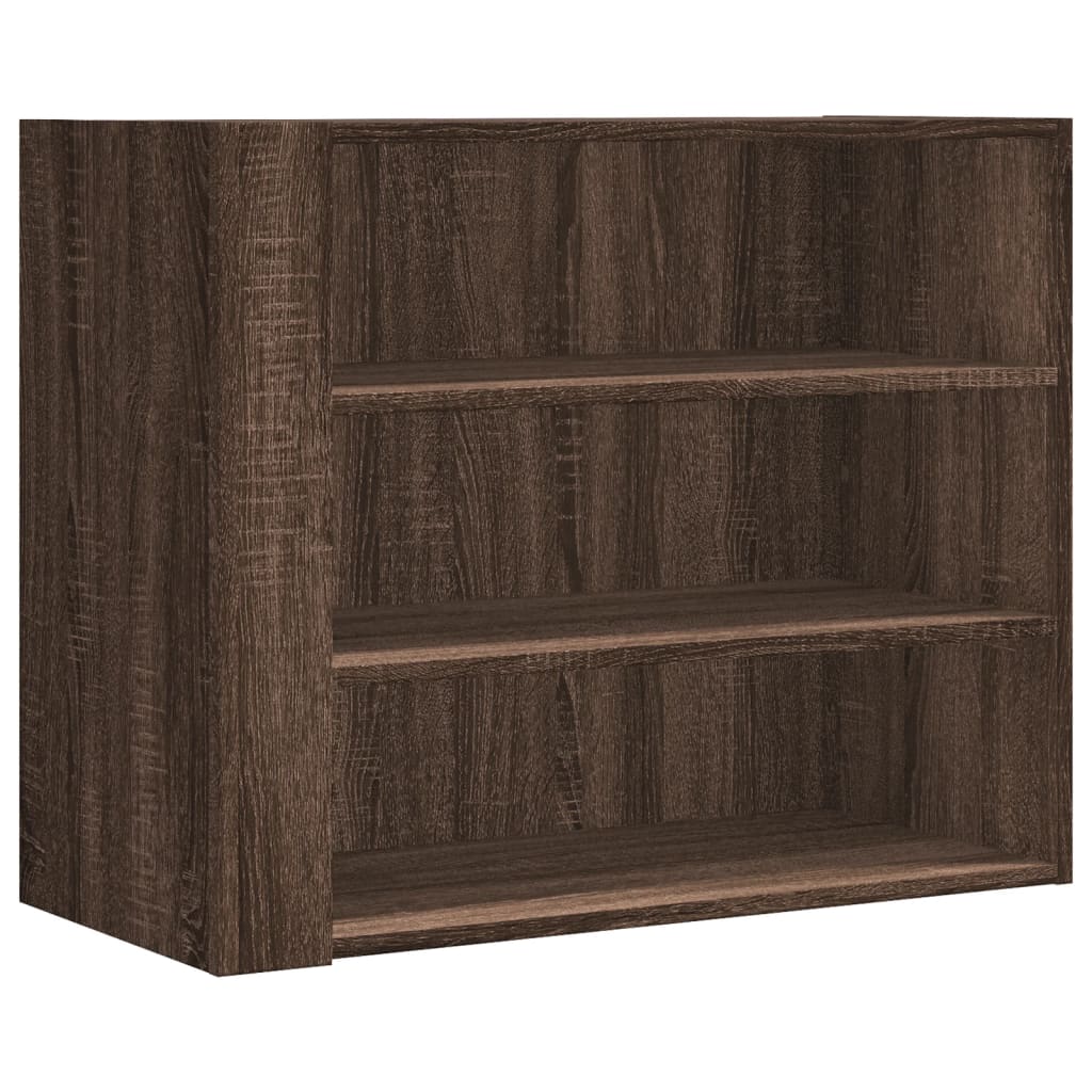 vidaXL Armario de pared madera de ingeniería marrón roble 75x35x60 cm