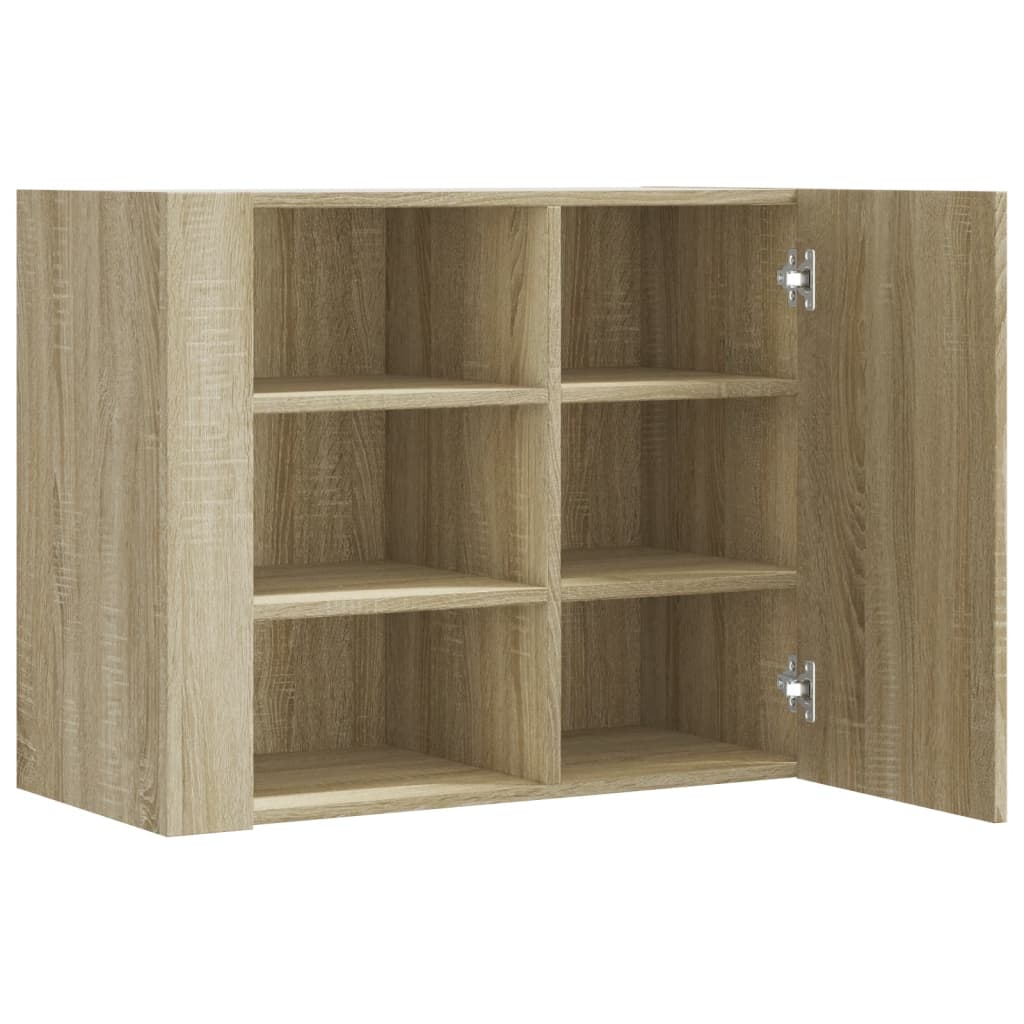 vidaXL Armario de pared madera de ingeniería roble Sonoma 75x35x60 cm