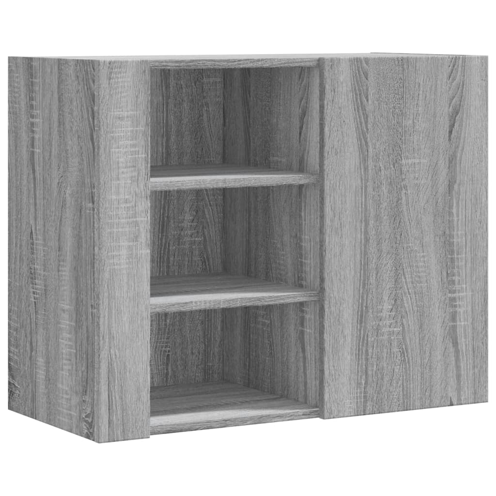 vidaXL Armario de pared madera de ingeniería gris Sonoma 75x35x60 cm