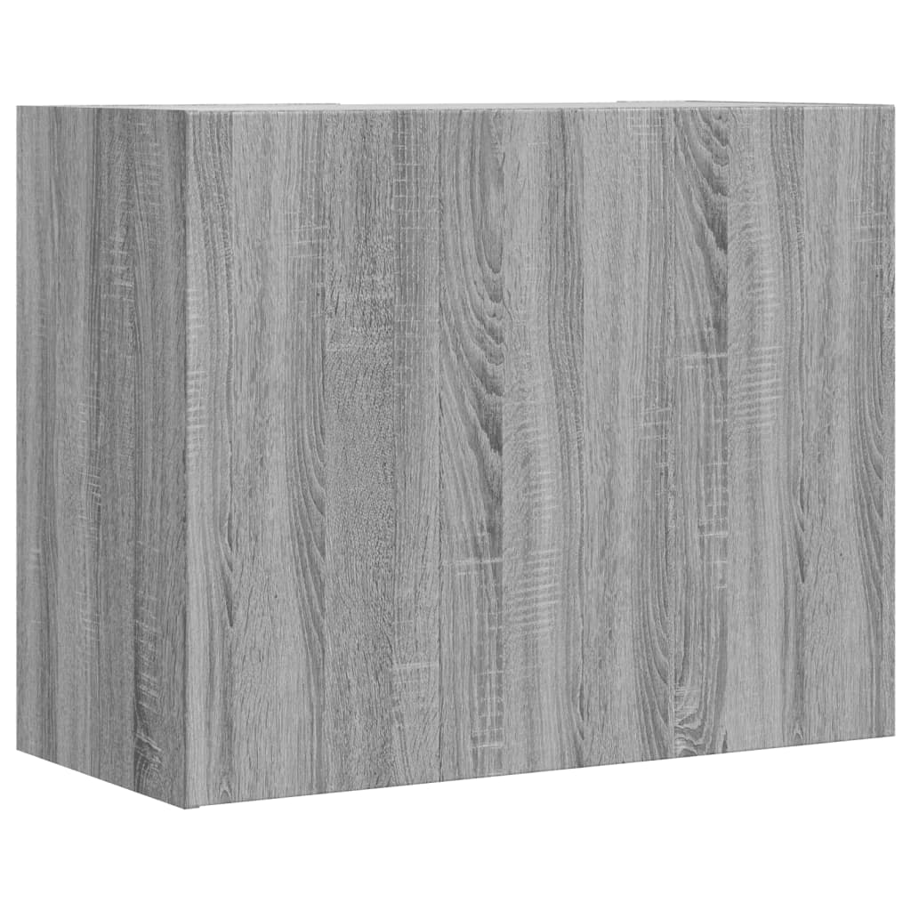 vidaXL Armario de pared madera de ingeniería gris Sonoma 75x35x60 cm