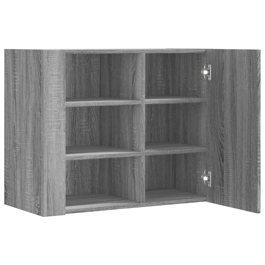 vidaXL Armario de pared madera de ingeniería gris Sonoma 75x35x60 cm