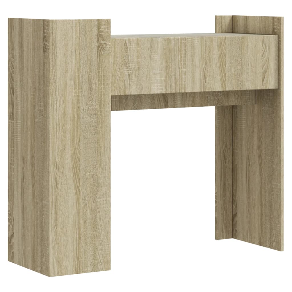 vidaXL Mesa consola de madera de ingeniería roble Sonoma 100x35x90 cm