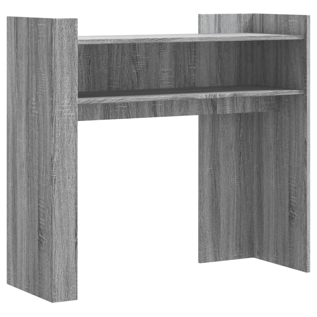 vidaXL Mesa consola de madera de ingeniería gris Sonoma 100x35x90 cm