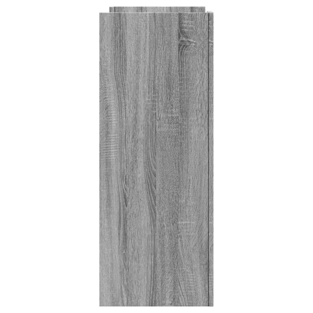 vidaXL Mesa consola de madera de ingeniería gris Sonoma 100x35x90 cm