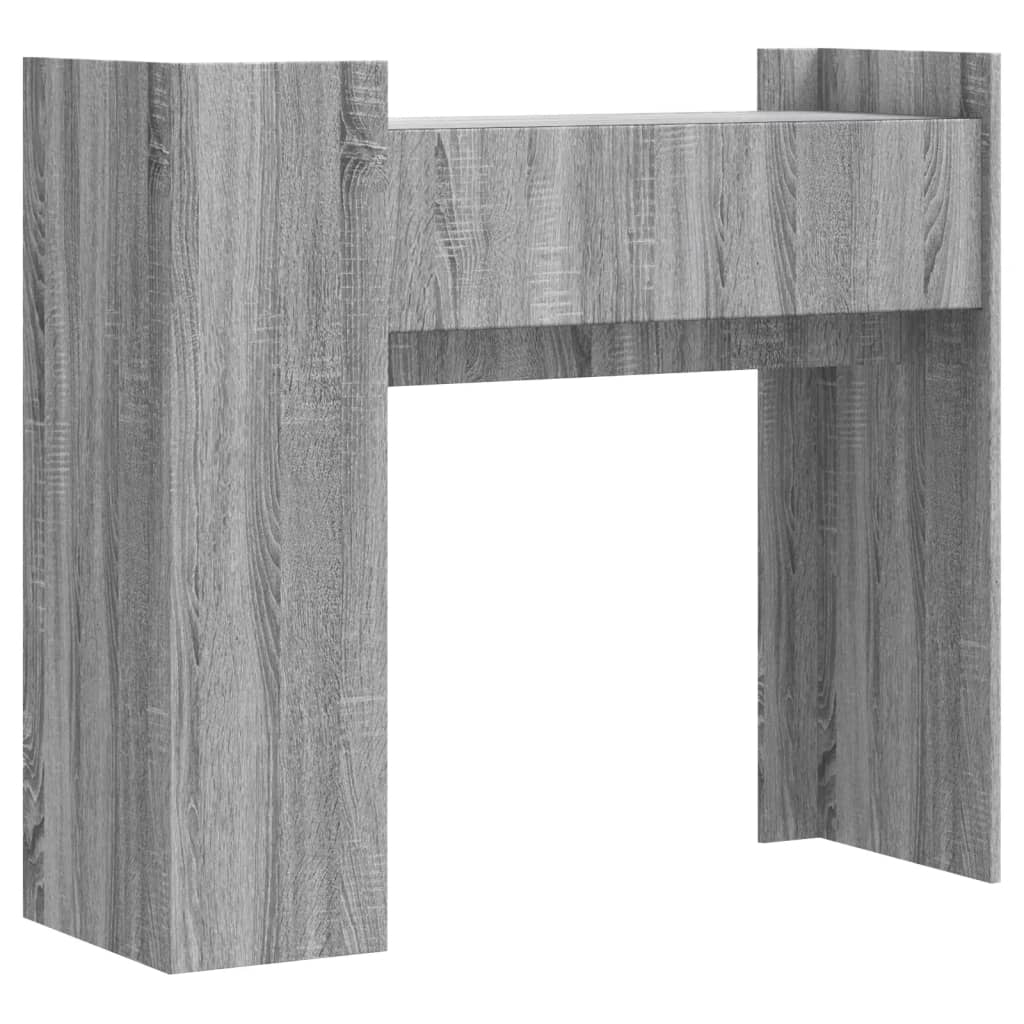 vidaXL Mesa consola de madera de ingeniería gris Sonoma 100x35x90 cm