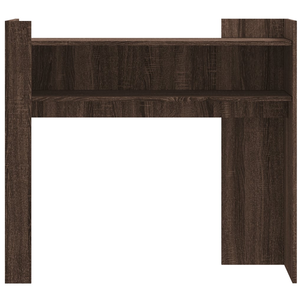 vidaXL Mesa consola de madera de ingeniería marrón roble 100x35x90 cm