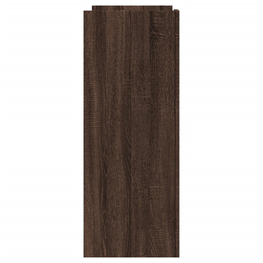 vidaXL Mesa consola de madera de ingeniería marrón roble 100x35x90 cm