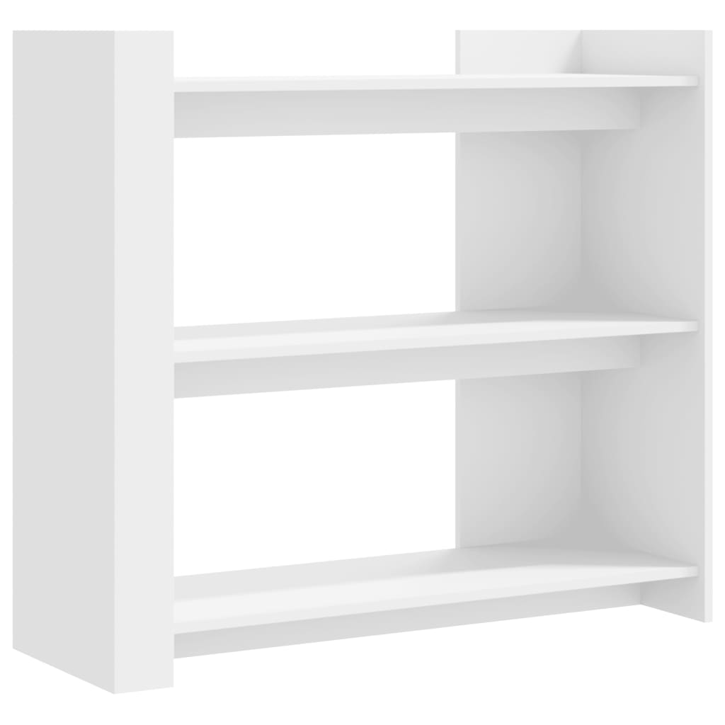 vidaXL Mesa consola de madera de ingeniería blanca 100x35x90 cm