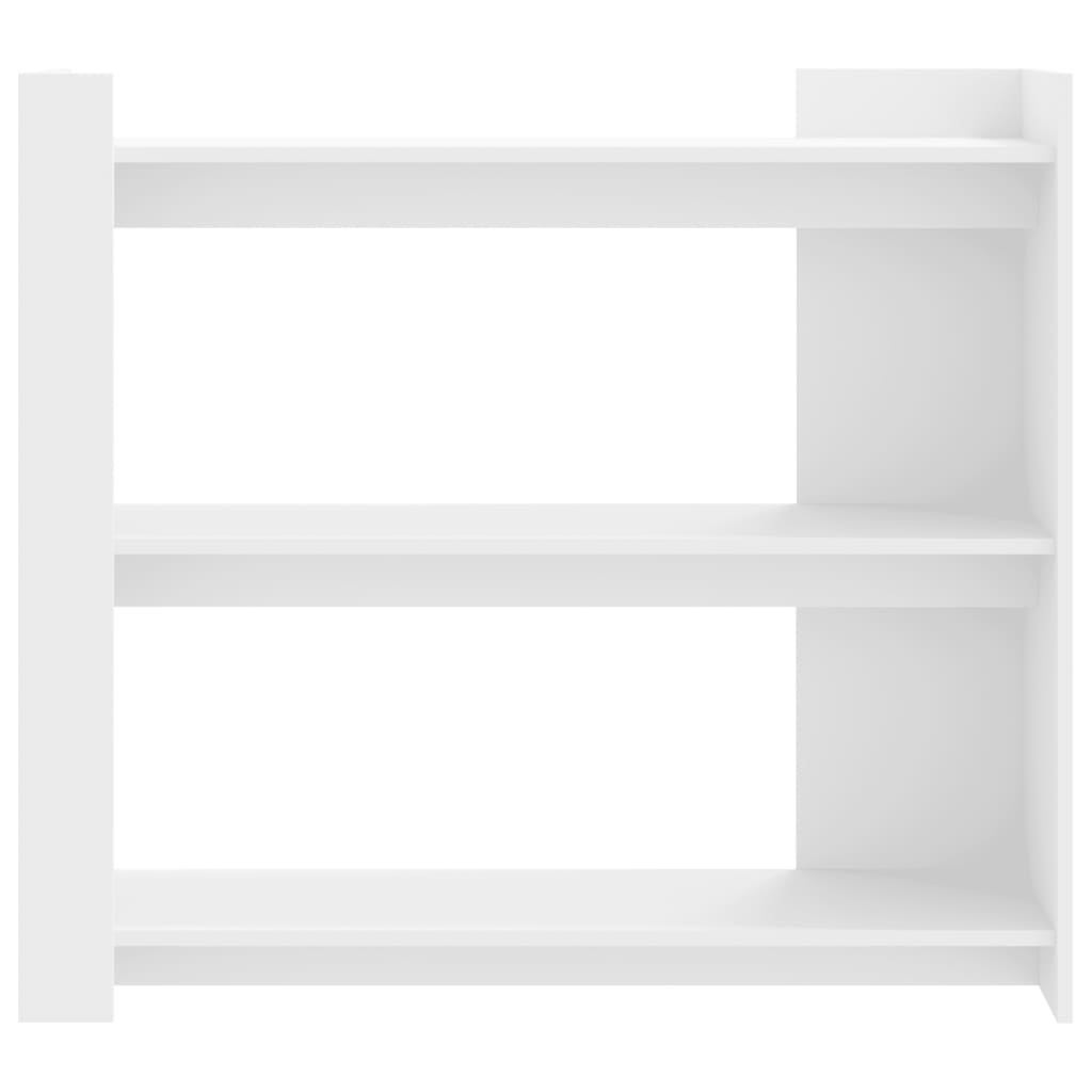 vidaXL Mesa consola de madera de ingeniería blanca 100x35x90 cm