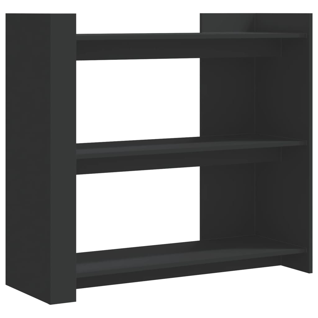 vidaXL Mesa consola de madera de ingeniería negra 100x35x90 cm