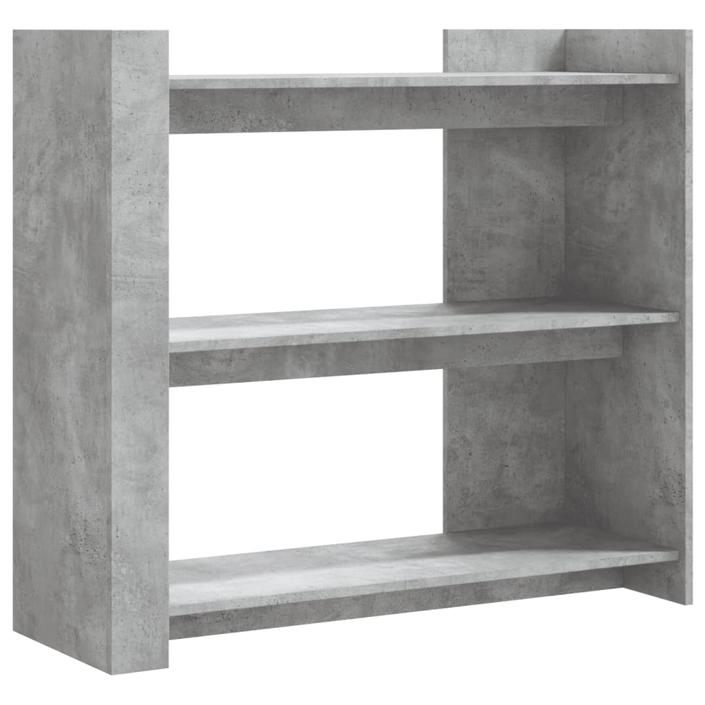 vidaXL Mesa consola de madera de ingeniería gris hormigón 100x35x90 cm