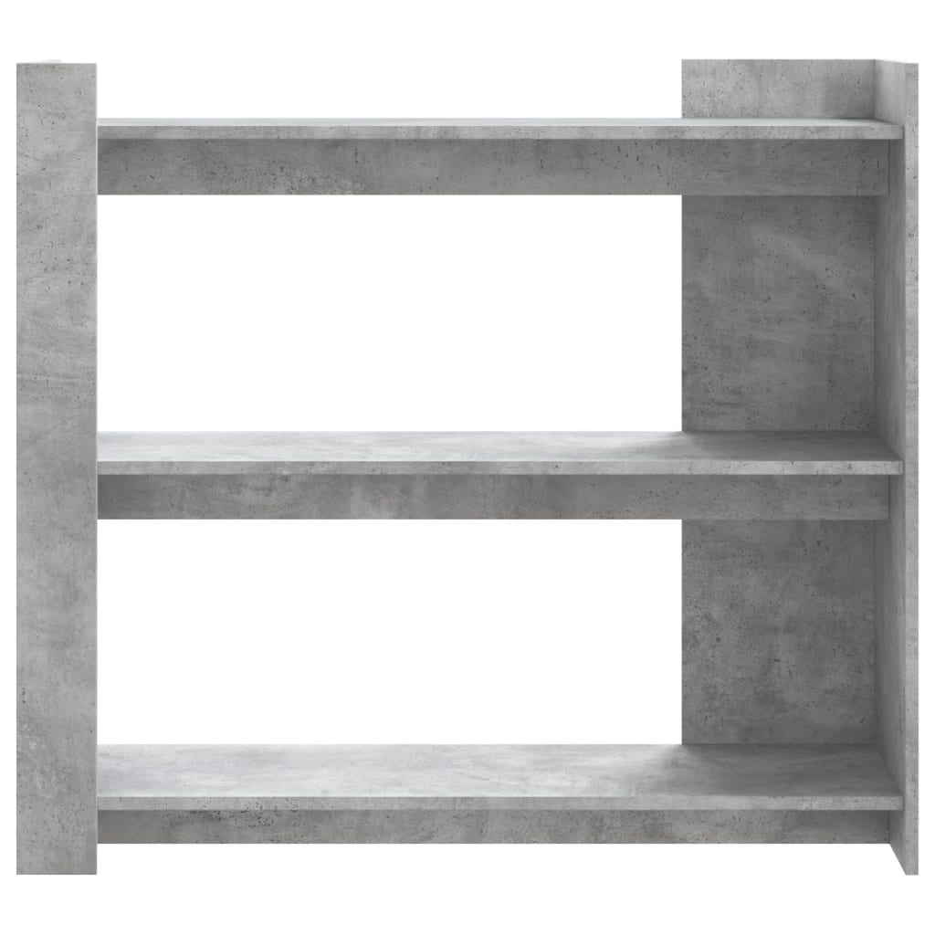 vidaXL Mesa consola de madera de ingeniería gris hormigón 100x35x90 cm