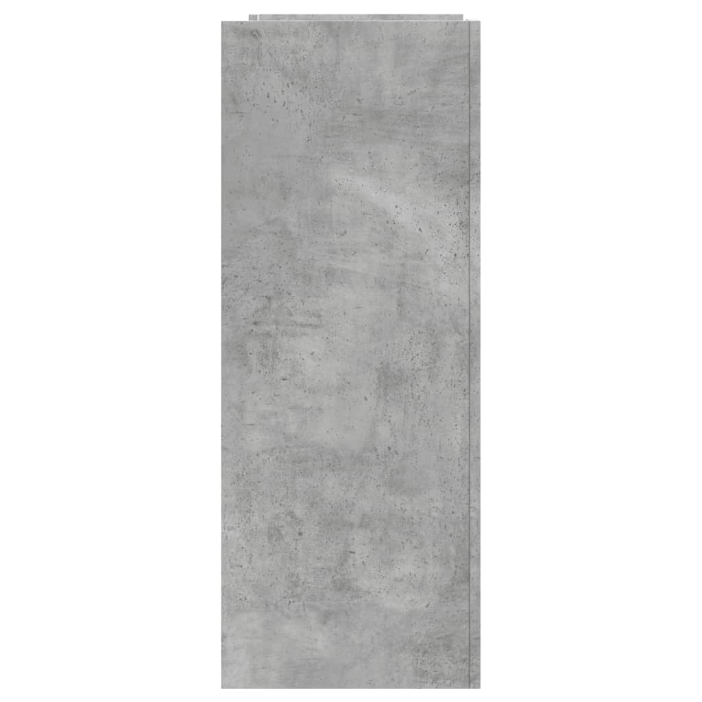 vidaXL Mesa consola de madera de ingeniería gris hormigón 100x35x90 cm