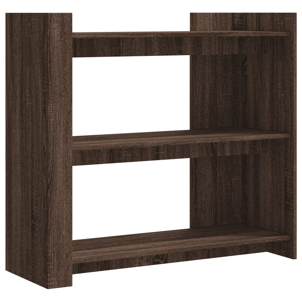 vidaXL Mesa consola de madera de ingeniería marrón roble 100x35x90 cm