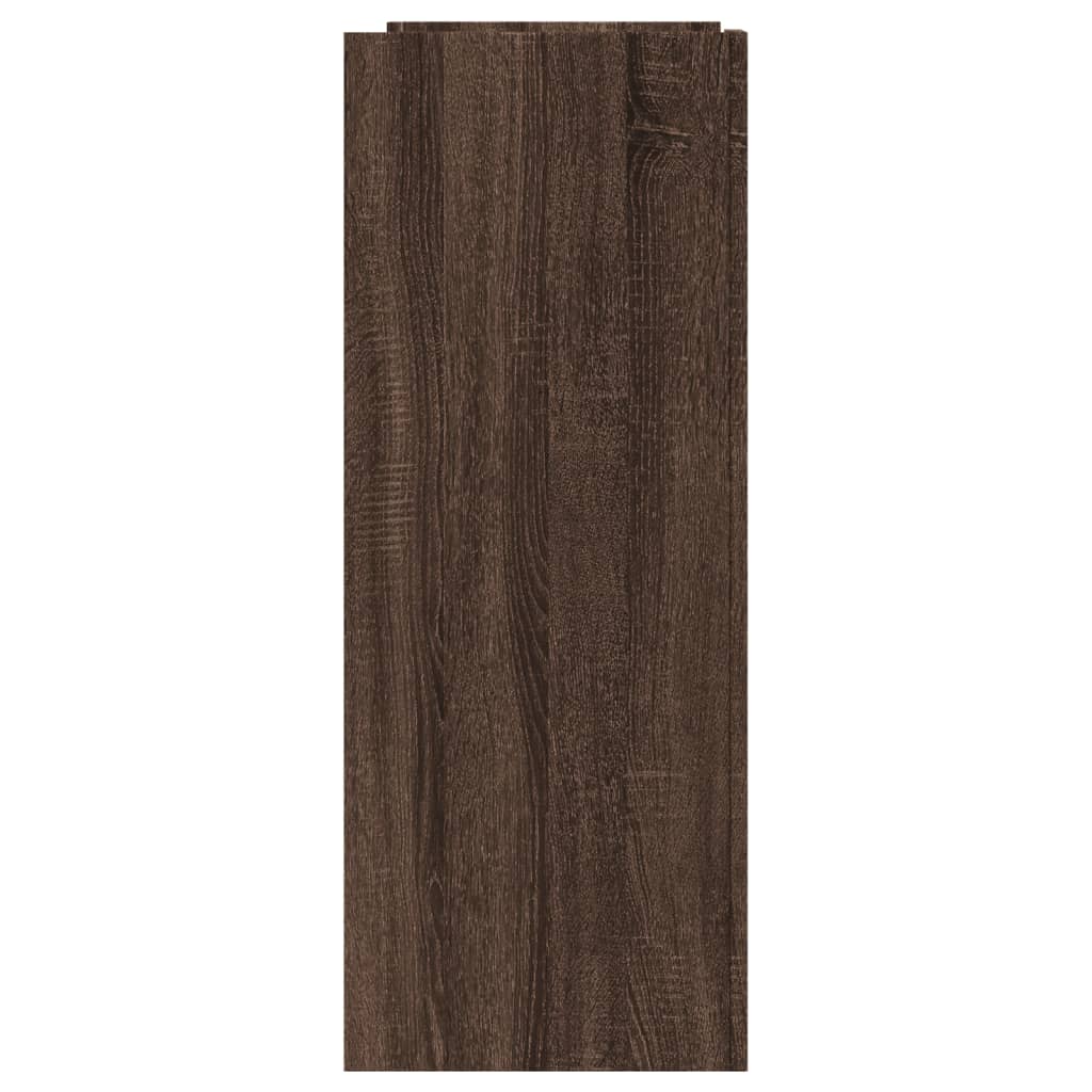 vidaXL Mesa consola de madera de ingeniería marrón roble 100x35x90 cm