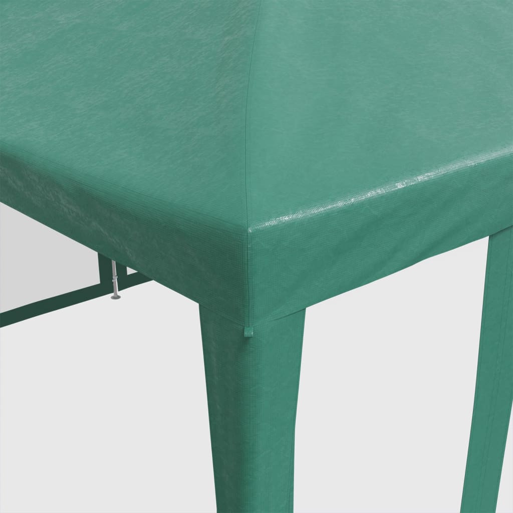 vidaXL Carpa para fiestas con 10 paredes de malla HDPE verde 6x4 m