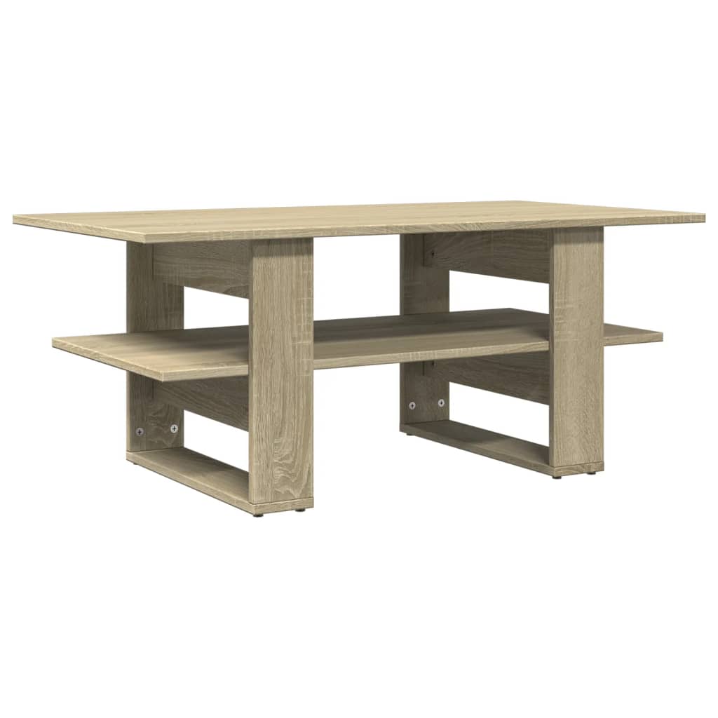 vidaXL Mesa de centro madera de ingeniería roble Sonoma 102x55x42 cm