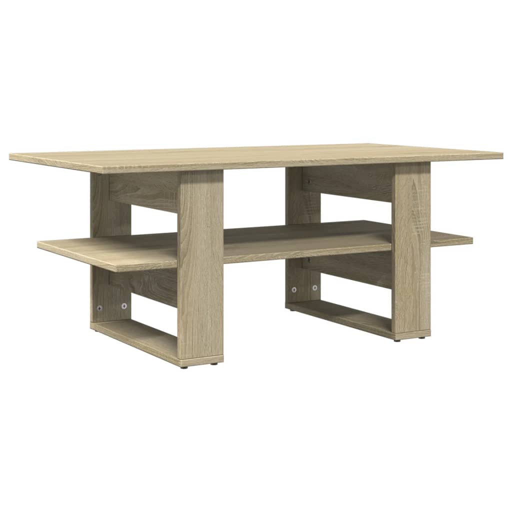 vidaXL Mesa de centro madera de ingeniería roble Sonoma 102x55x42 cm