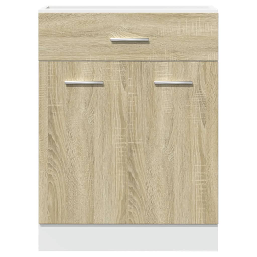 vidaXL Mueble bajo cocina con cajón madera roble Sonoma 60x46x81,5 cm