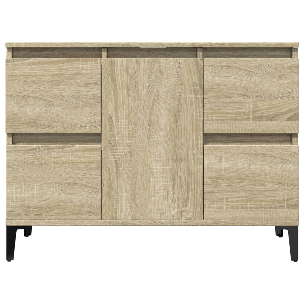 vidaXL Armario de lavabo madera contrachapada roble Sonoma 80x33x60 cm