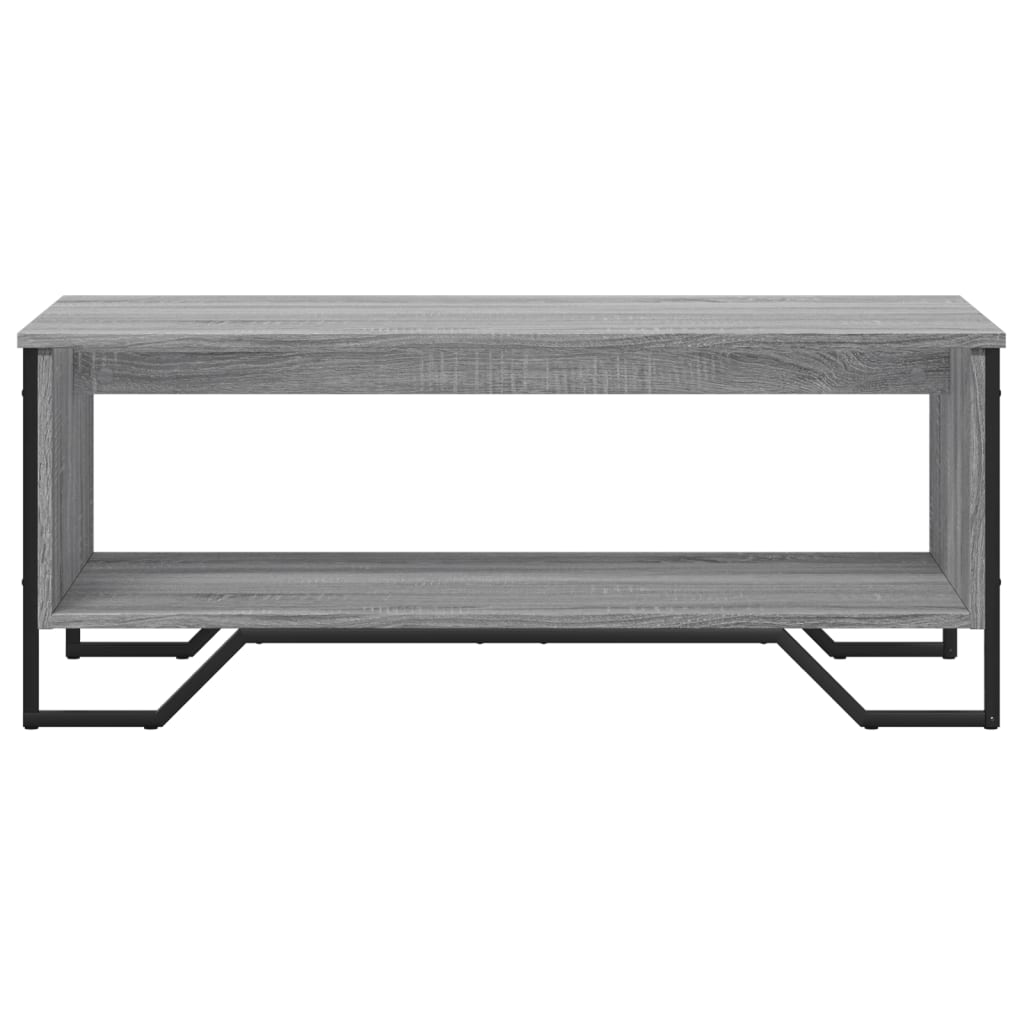 vidaXL Mesa de centro madera de ingeniería gris Sonoma 100x51x40 cm