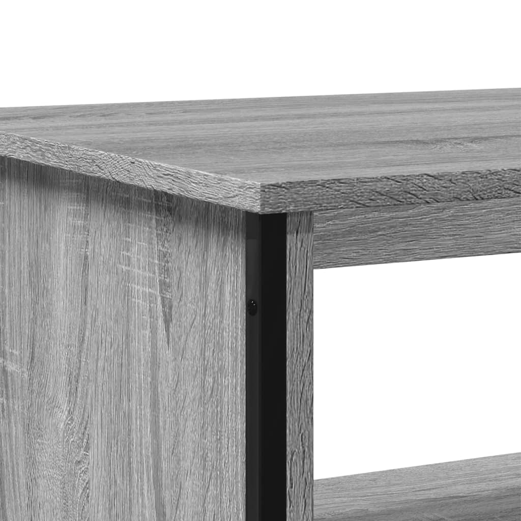 vidaXL Mesa de centro madera contrachapada gris Sonoma 75x51x40 cm