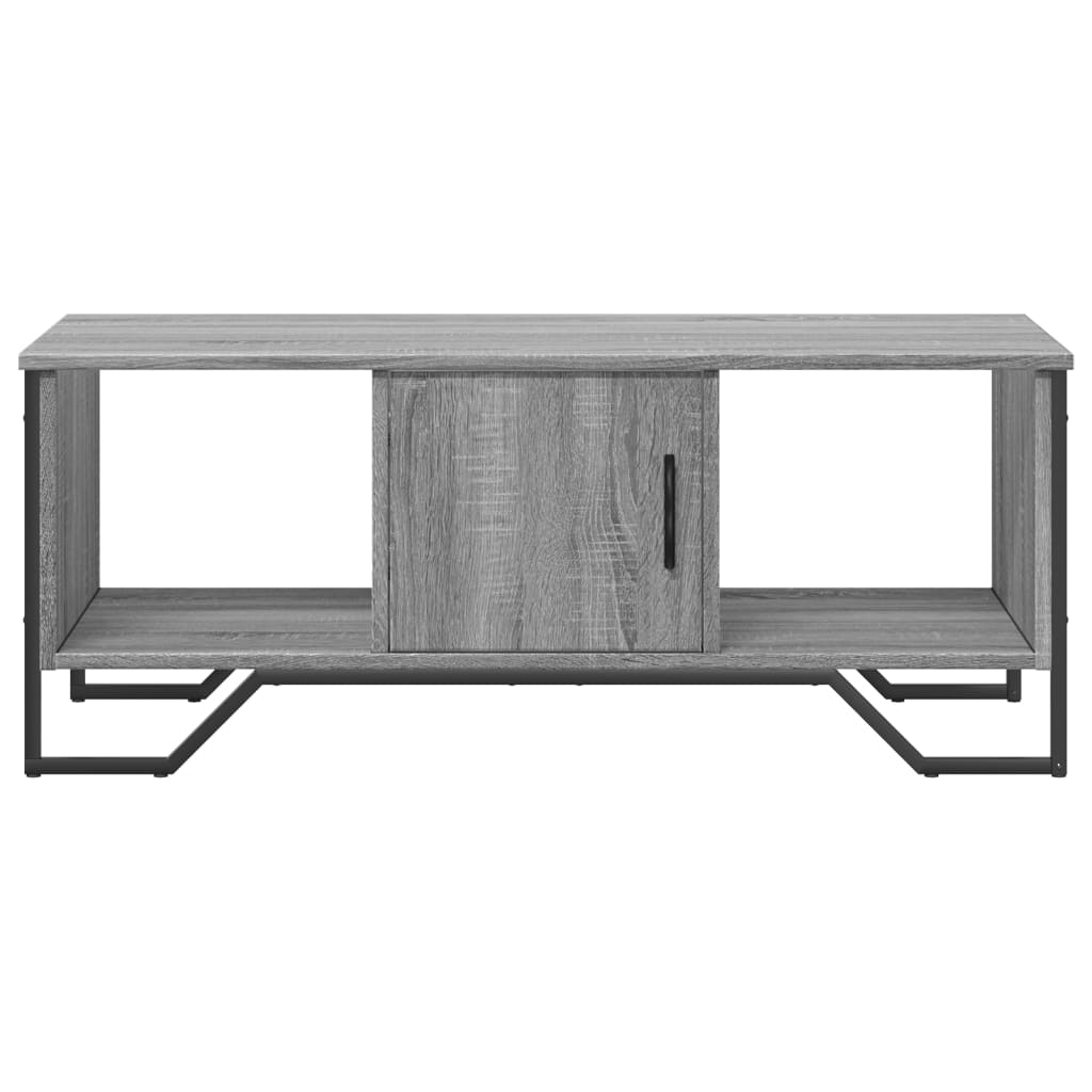 vidaXL Mesa de centro madera de ingeniería gris Sonoma 100x51x40 cm