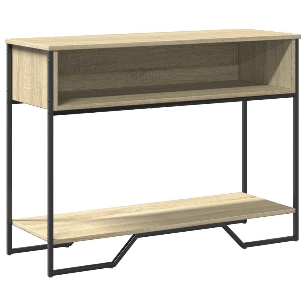 vidaXL Mesa consola madera de ingeniería roble Sonoma 100x35x74,5 cm