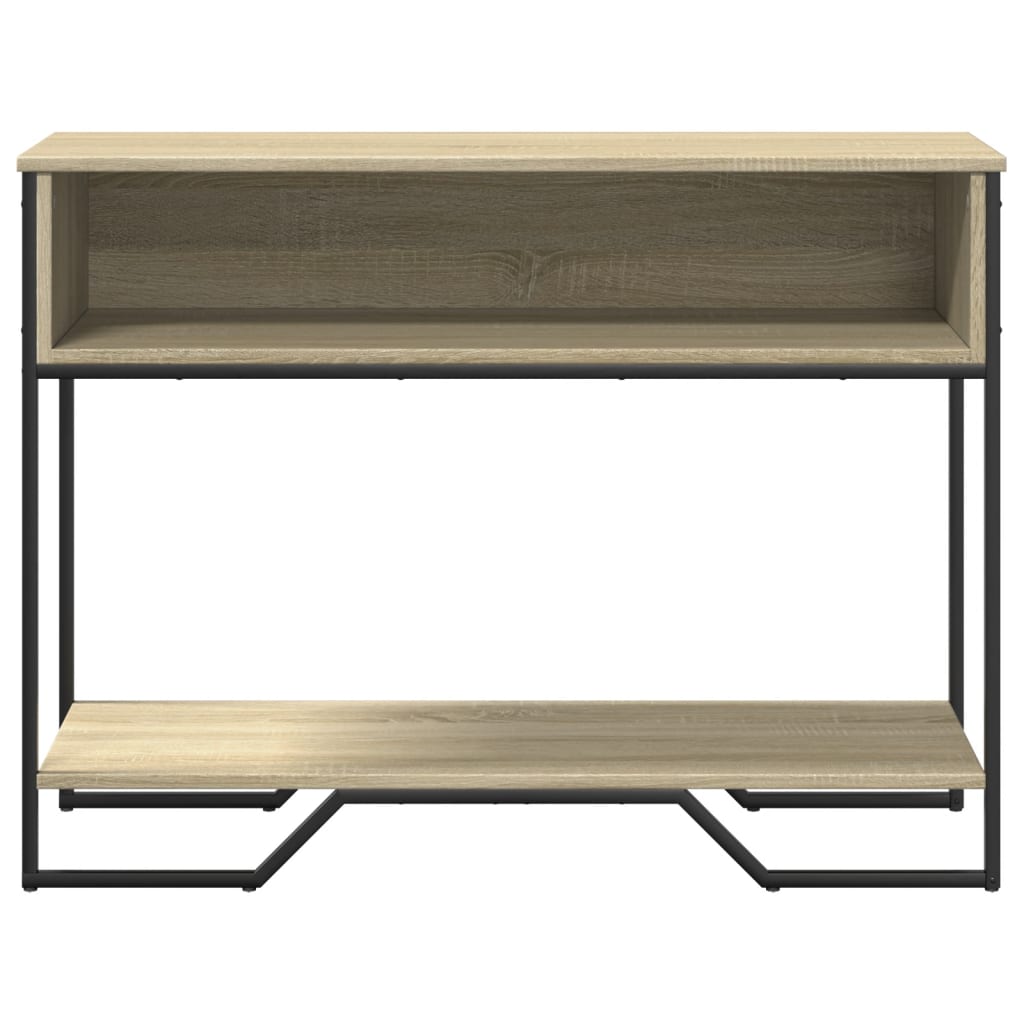 vidaXL Mesa consola madera de ingeniería roble Sonoma 100x35x74,5 cm