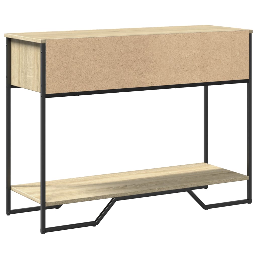 vidaXL Mesa consola madera de ingeniería roble Sonoma 100x35x74,5 cm